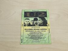 U2 Live Concert Ticket Elland Road Leeds 1st July 1987 Joshua Tree
