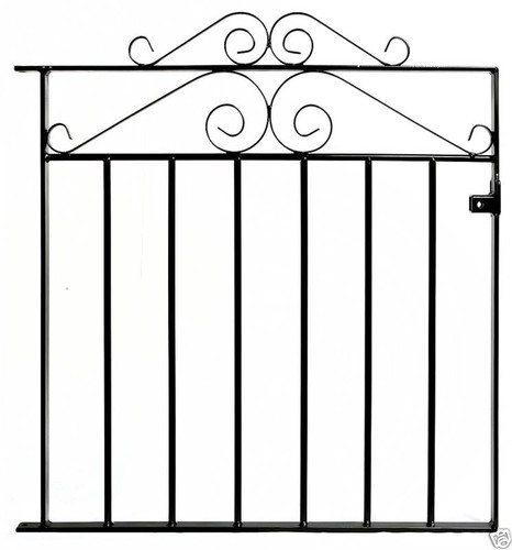 Wrought iron metal garden - metal, side