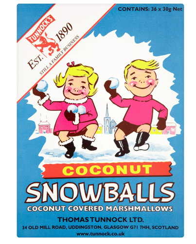 Tunnock coconut snowballs - coconut,