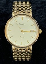 9ct yellow gold mens accurist