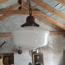 Opaline Glass Chapel Light  /