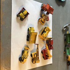 Lesney Construction Vehicles Job Lot of 9