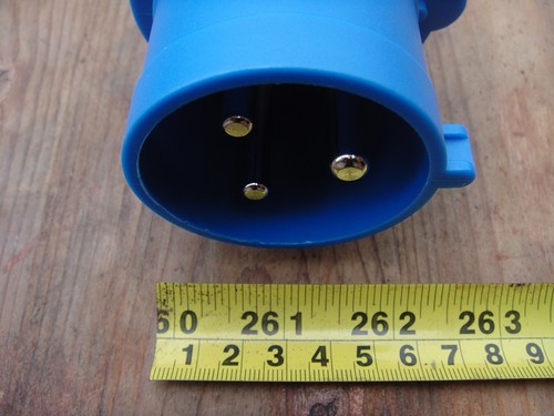 Pin blue commando plug - 3, 240v