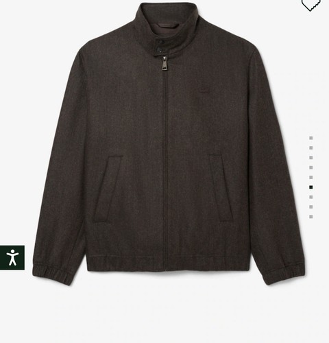 Lacoste wool harrington jacket - wool,