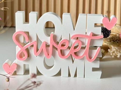 Home sweet sign plaque - home,
