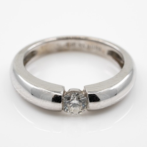 Gold diamond ring white - diamond, 9