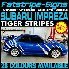 to fit SUBARU IMPREZA TIGER STRIPES GRAPHICS STICKERS DECALS WRC WRX STI ESTATE