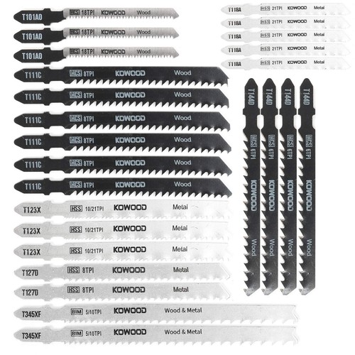 Jig saw blades 25pcs assorted - jig, 25pcs,assorted