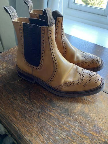 Loake tan leather brogue - loake,