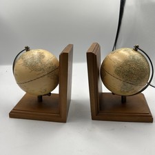 Pair Antique Style World Globe