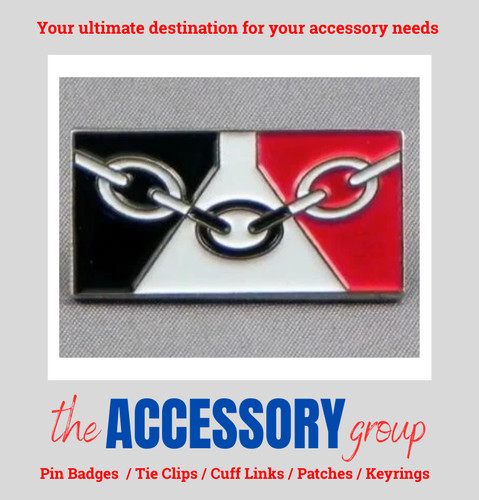 New black country flag pin - new,