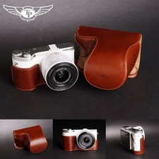 Handmade Full Real Leather Camera Case Bag Cover for Samsung NX300 20-50mm Lens