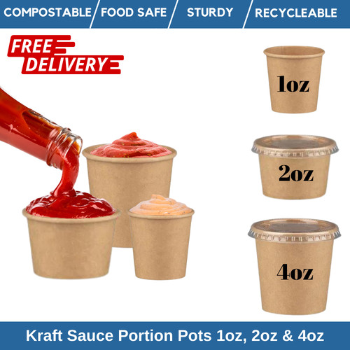 Kraft paper portion - portion, pots