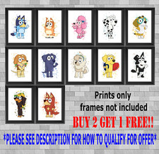 Bluey Bingo Dog Wall Art