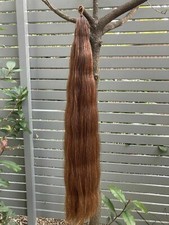 DOUBLE False Tail Dark CHESTNUT Genuine Horse 80CM 32“ False Horse Tail 360g