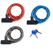 Oxford Barrier Lock Armoured Cable Bicycle Motorbike Quad Bike Key 1.4m Security
