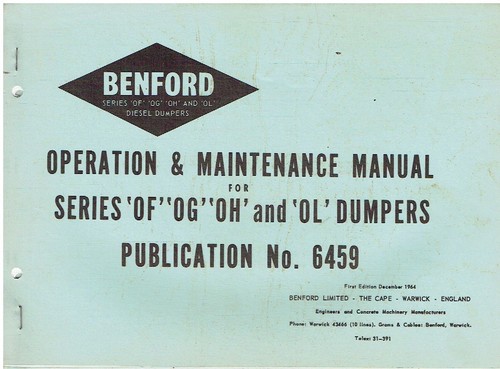 Benford ol series - benford, of