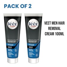 2X Veet Men Hair Removal Cream For Sensitive Skin 100ml Unboxed Free P&P