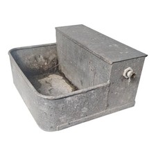 Fisher Galvanised Drinking Trough with Ballcock, Horses, Ponies Sheep & Etc.