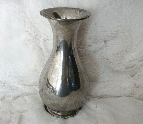 Vintage sheffield pewter vase - pewter,