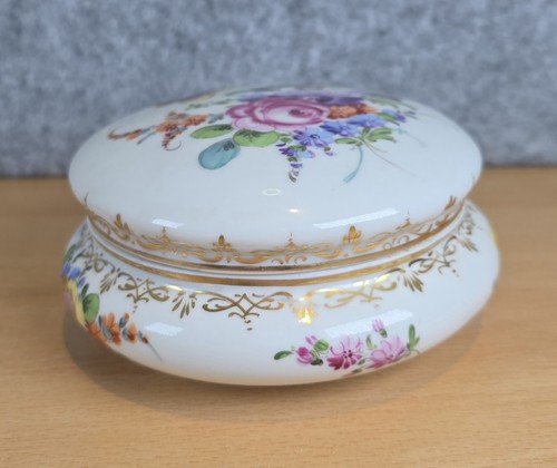 Dresden floral trinket box - dresden,
