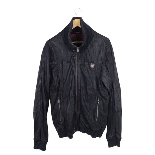 Superdry biker mens black - biker,