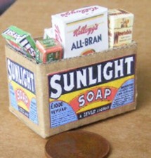 Full Cardboard Grocery Box