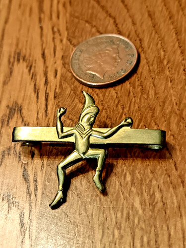 Vintage brass brownie - brownie, pixie