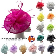 Fascinator Women's Large Headband Clip Hat For Weddings Ladies Day Races Ascot
