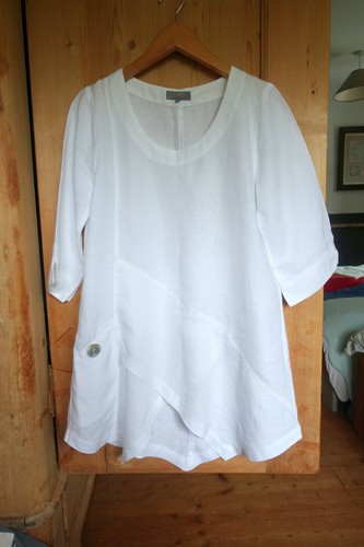 Sahara long top tunic white
