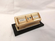 Vintage 1960s Perpetual Calendar Desk (FRED REES & CO LTD of England)