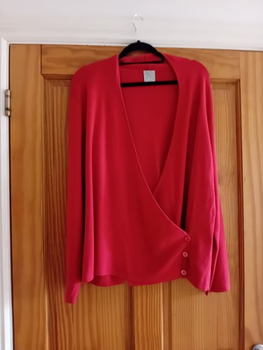 Poetry red cardigan cotton - red, 24