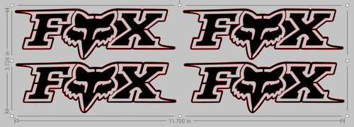 Fox mtb bmx vinyl - mtb, cycling