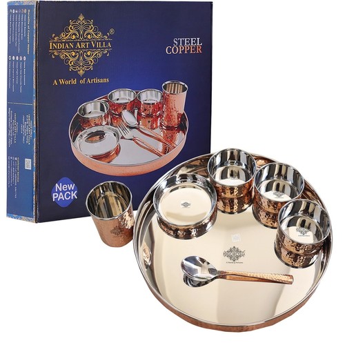 Steel copper dinner set - dinner, with