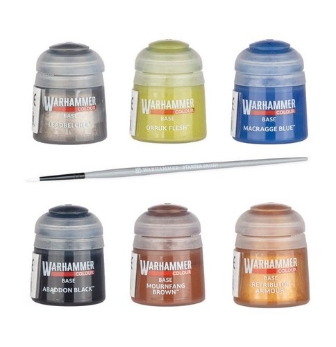 Warhammer colour paints - warhammer, (x6)