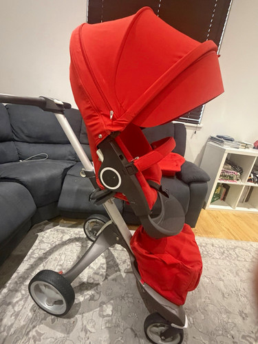 Stokke pushchair red grey - pushchair, red/grey