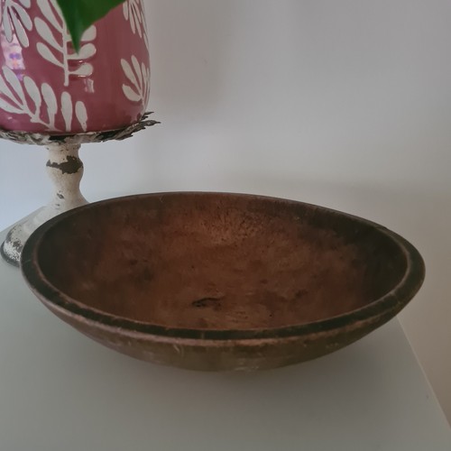 Vintage wooden dough bowl - vintage,