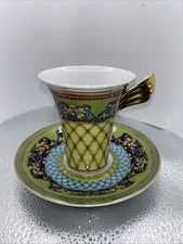 Rosenthal Versace Russian Dream 1 Espresso Cup & 1 Saucer Set