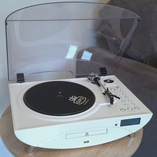 Retro GPO Vinyl Turntable Record Player Amplifier USB CD FM Radio Music System