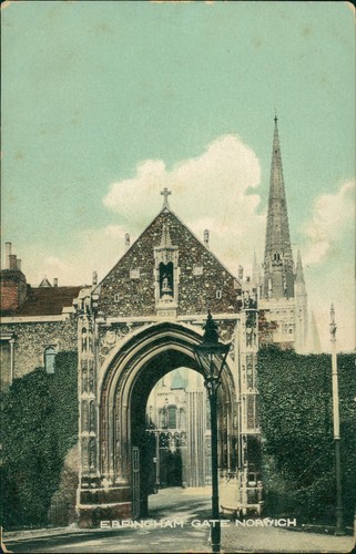 Postcard erpingham gate - postcard,