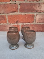 Set of 4 vinrage Denby pottery Marrakesh pattern?  Egg Cups 