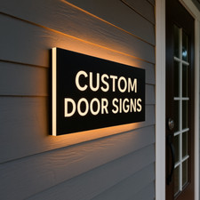 Custom LED House Number Sign