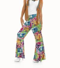 70'S HIPPIE CAMPERVAN FLARES LADIES SZ XXL FUN SHACK 60'S HIPPY TROUSERS