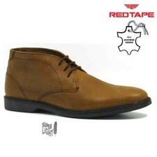 Mens red tape leather - red, desert