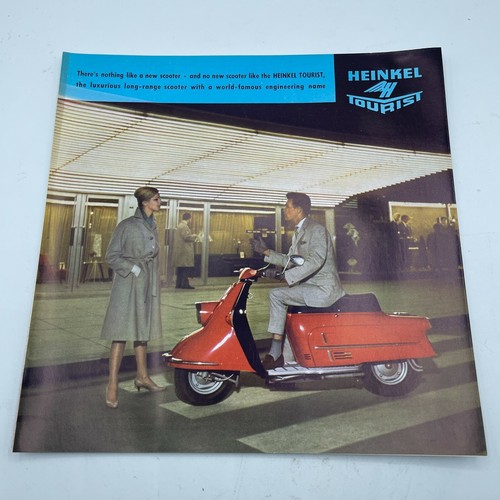 Heinkel tourist vintage poster - tourist,
