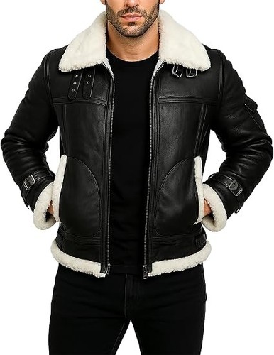 Handmade fur shearling black - handmade,