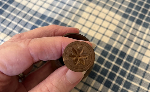 Antique miniature butter mold - antique,
