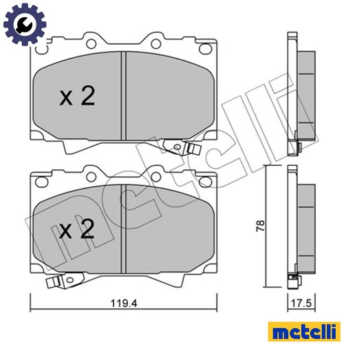 Brake pad set disc - brake,