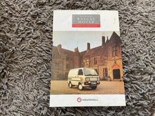 Vauxhall Rascal Mover Van Limited Edition 1990 UK Market Sales Brochure Bedford