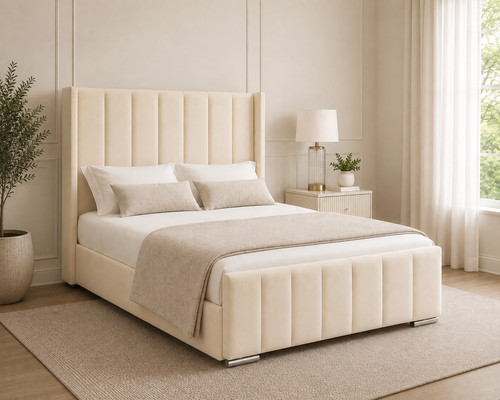 Luxury wingback bed - luxury, frame